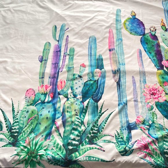 Tapestry Wall Art Floral Botanical Succulents Cactus Decorative Home Decor 60X78 - Picture 4 of 15